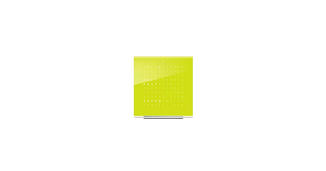 QLOCKTWO Touch 桌鐘 壓克力玻璃經典款-Lime Juice
