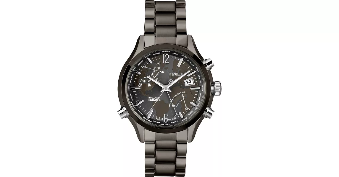 【TIMEX 】天美時 Intelligent 智慧系列運動計時腕錶 (棕色面/棕色鋼帶 TXT2N946)