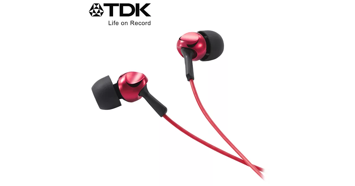 TDK CLEF-R2 高質感繽紛系列耳機火紅