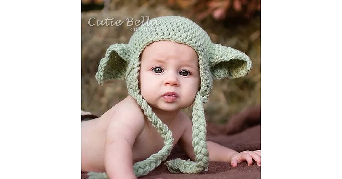 Cutie Bella手工編織帽Star Wars-Yoda