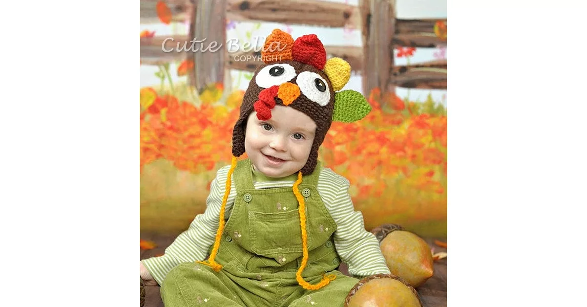 Cutie Bella手工編織帽Turkey-Brown(幼童款)