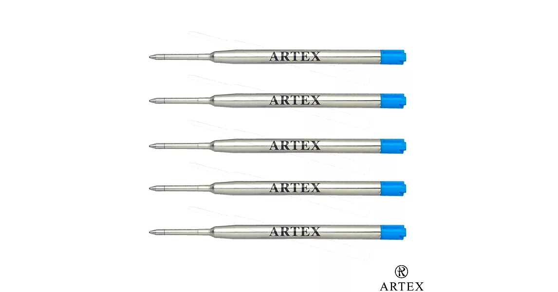 ARTEX中性鋼珠筆芯5入_藍