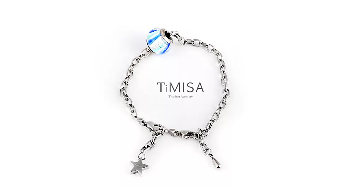 【TiMISA】動感純鈦手鍊 串珠套組(任選)