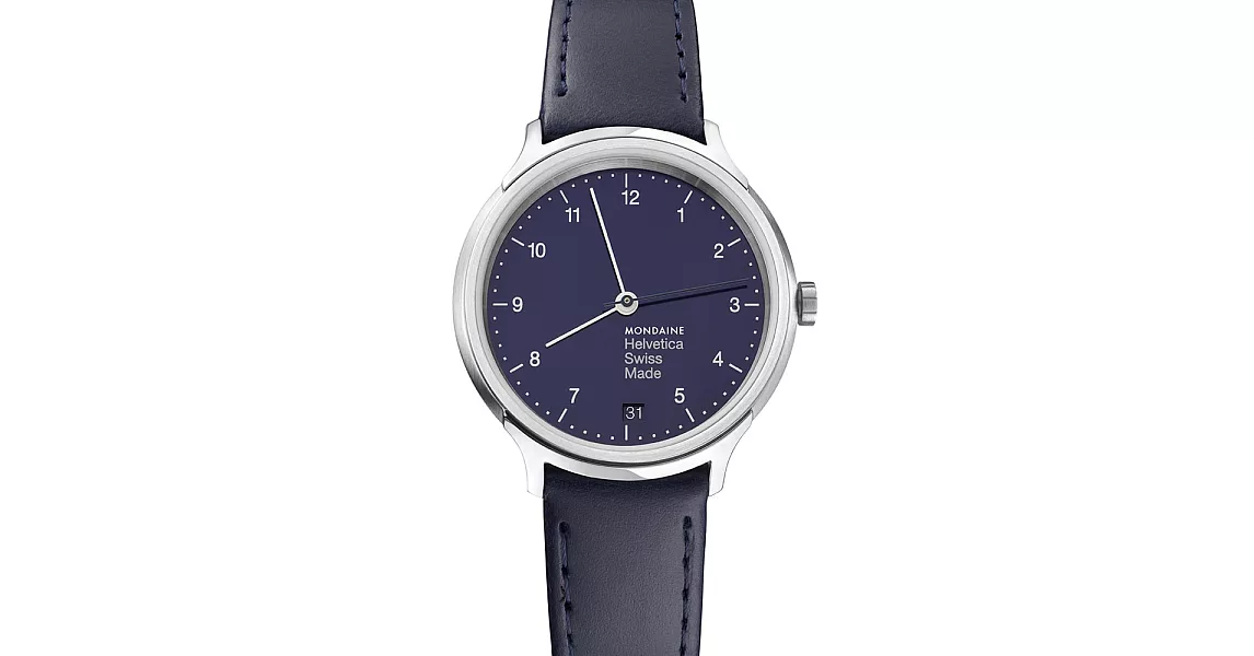 MONDAINE 瑞士國鐵設計系列限量腕錶-海軍藍/33mm