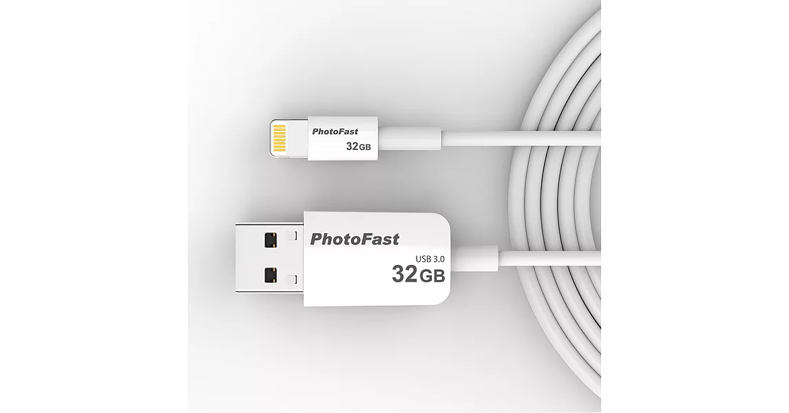 PhotoFast Photo Backup Cable USB3.0 32G 隨身相本線型隨身碟