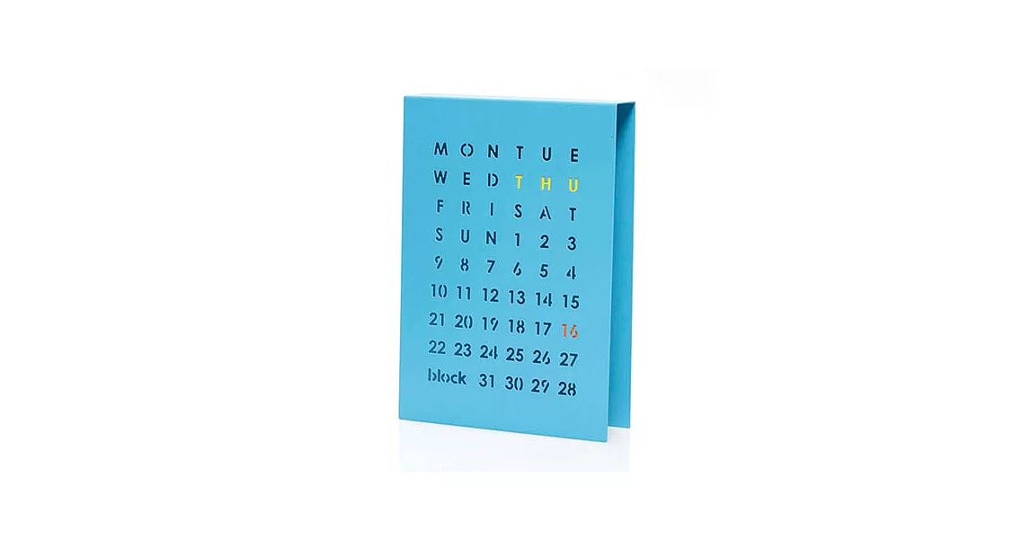 Block Perpetual Calendar 桌曆藍