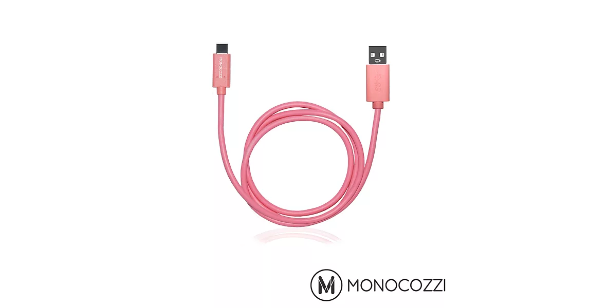 MONOCOZZI USB-C TO USB 傳輸線 1M (粉紅)