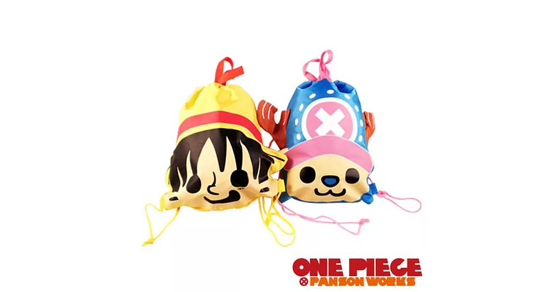 ONE PIECE × PANSON WORKS 海賊王 頭型束口背包喬巴