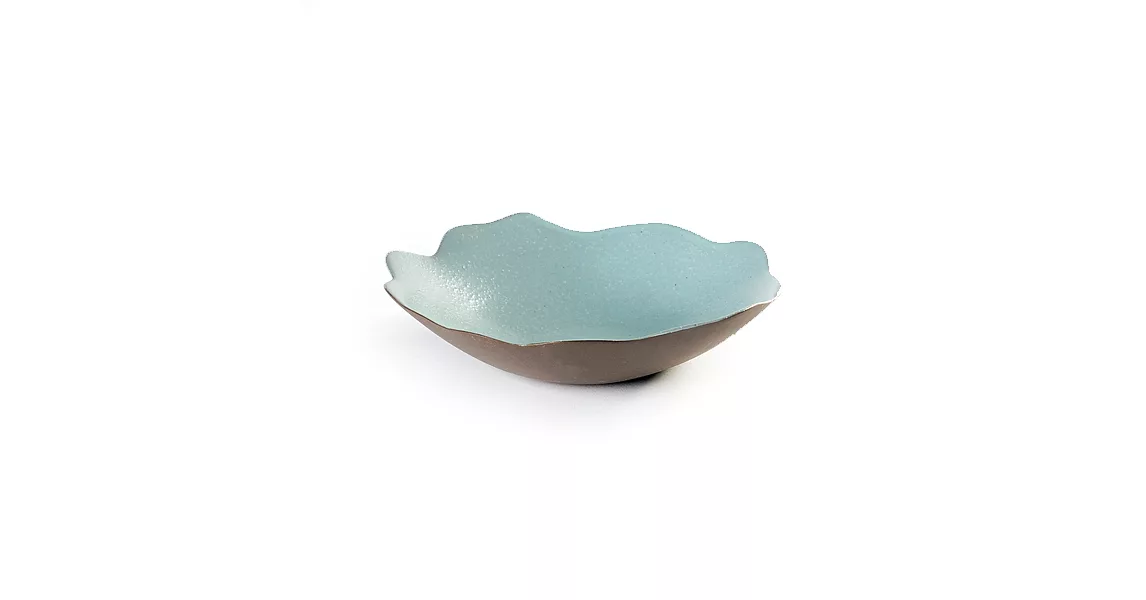 【比利時 SERAX 米其林御用餐瓷】Dols & Martens荷葉小餐碟-水藍色