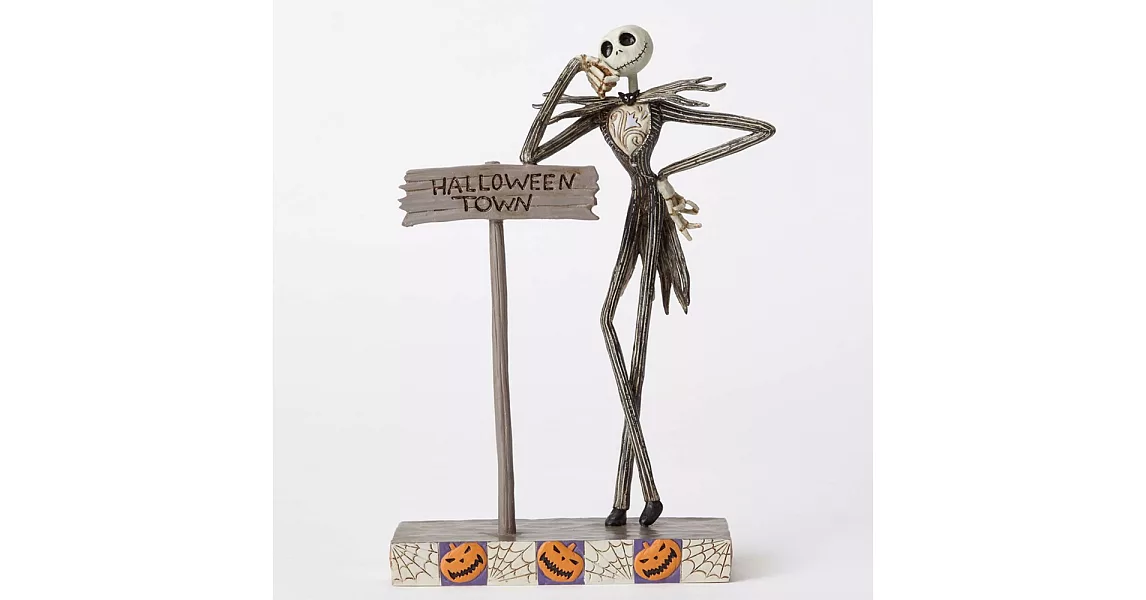 《Enesco精品雕塑》迪士尼聖誕夜驚魂傑克站姿塑像-Welcome to Halloween Town(Disney Traditions)