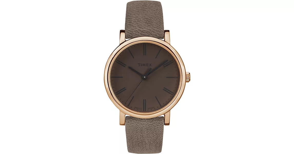 【TIMEX 】天美時經典復刻冷光系列女錶 (咖啡/金框 TXT2P96300)