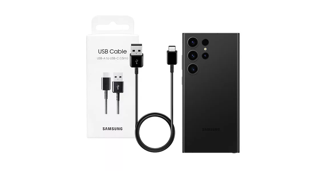 Samsung三星 TypeC 原廠傳輸充電線(密封袋裝)單色