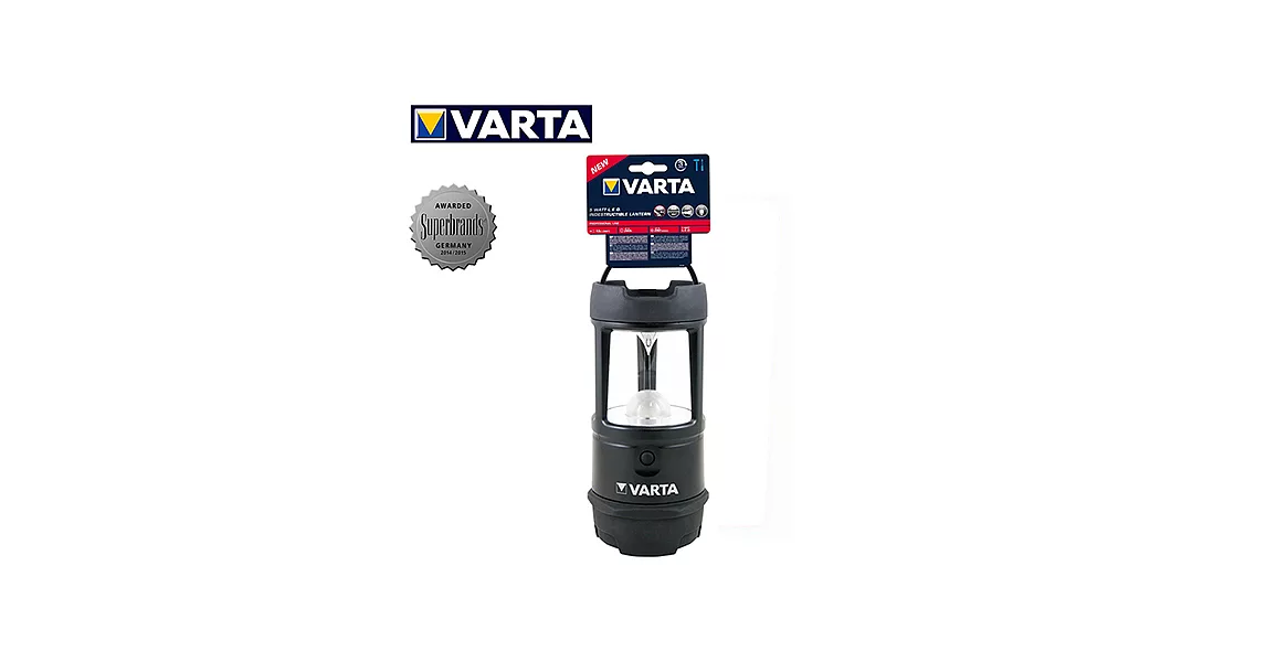 德國Varta Indestructible  全防護專業型 5W 3D露營燈 18760