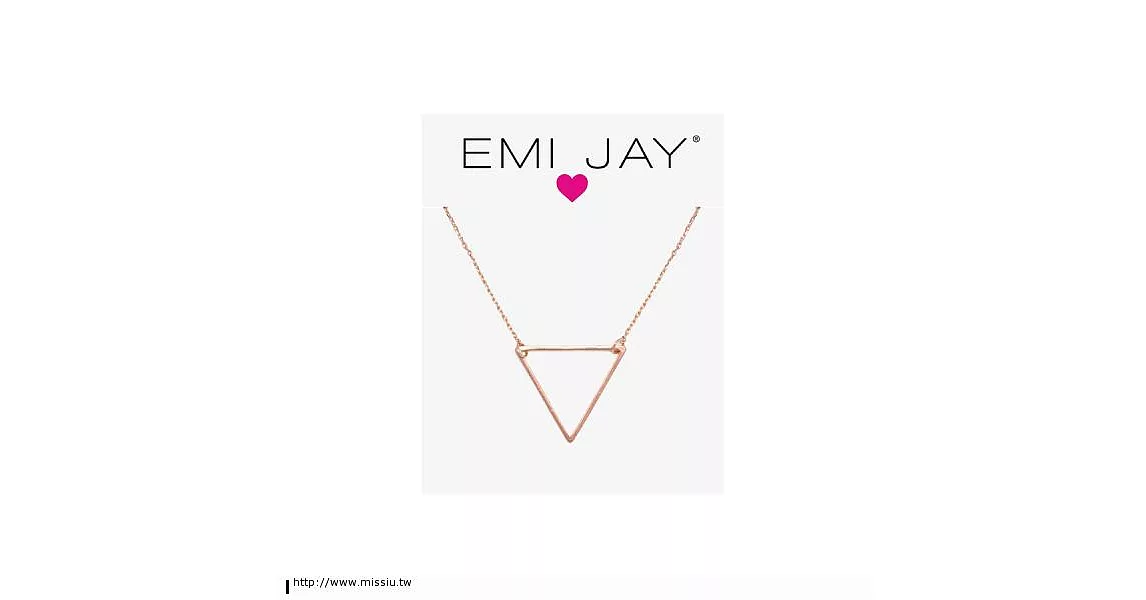 EMI JAY 閃亮系列 - 平衡項鍊  玫瑰金色