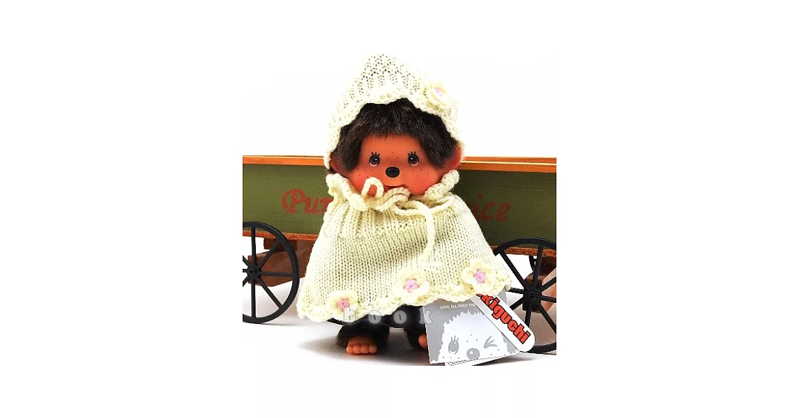 日本Sekiguchi夢奇奇MONCHHICHI【流行雪白斗篷女孩】