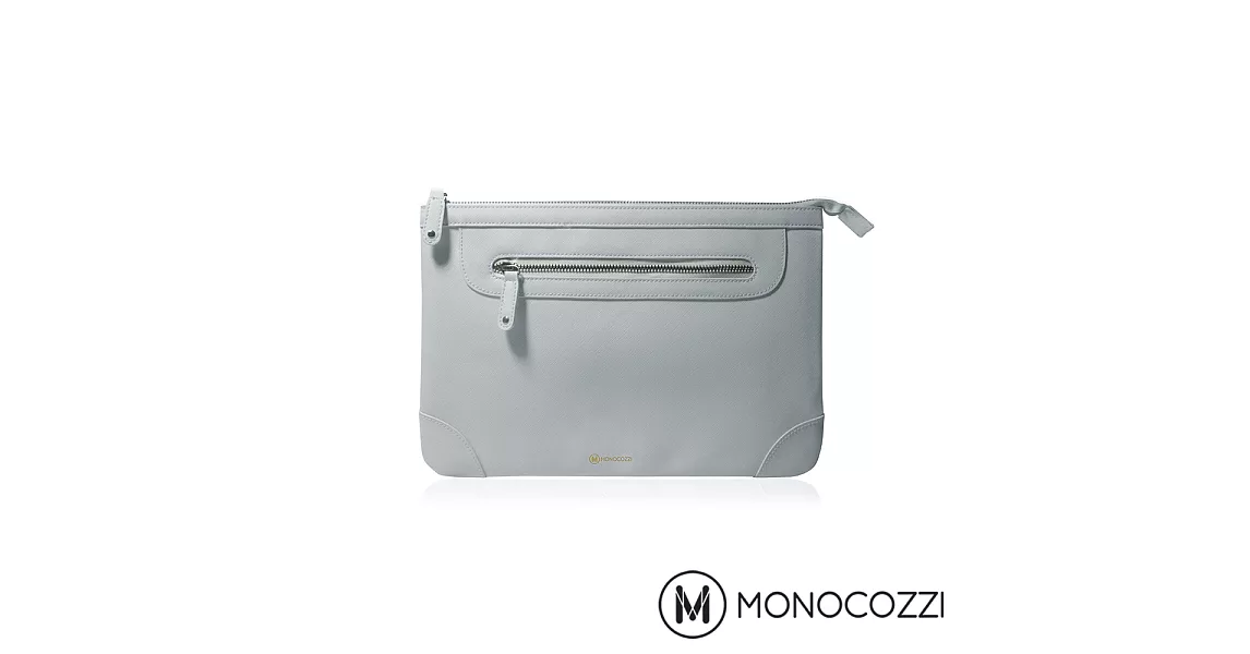 MONOCOZZI Posh Macbook Pro Retina 13吋皮革保護內袋 - 淡灰藍