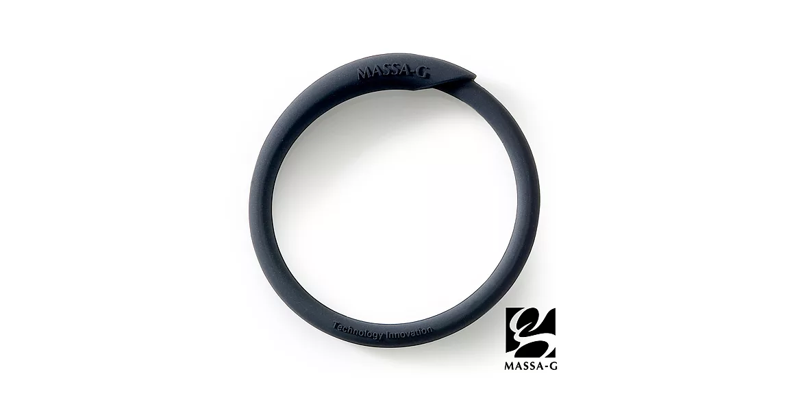 MASSA-G 炫彩動感鍺鈦能量手環-黑S