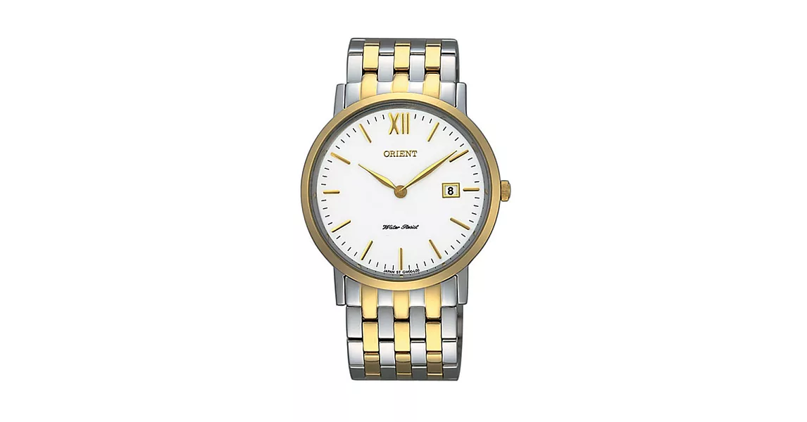 ORIENT 東方錶 WJFGW00003W OLD SCHOOL系列復古風簡約金色鐵帶錶