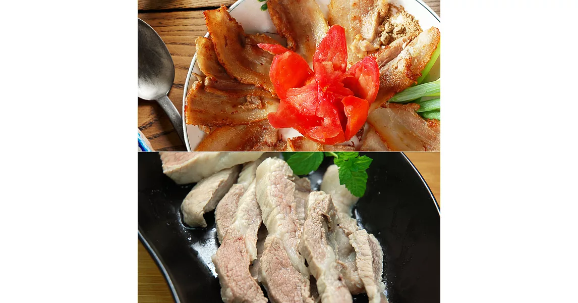 【優鮮配】頂級松阪豬肉2包+西班牙豬五花2包(300g±10%/包)