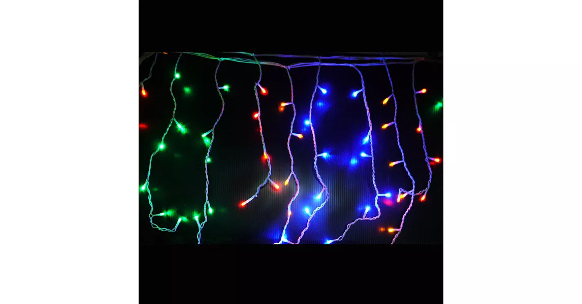 聖誕燈裝飾燈LED燈100燈冰條燈(四彩光)(附控制器跳機)YS-XSLED100002