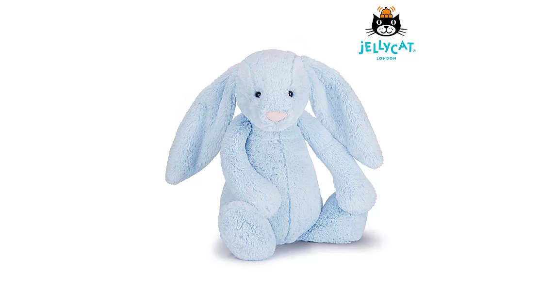 英國 JELLYCAT 經典兔子安撫玩偶 (51cm Blue 寶貝藍)