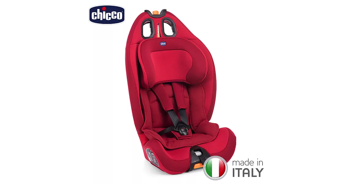 chicco-Gro-Up 123成長型安全汽座-耀動紅