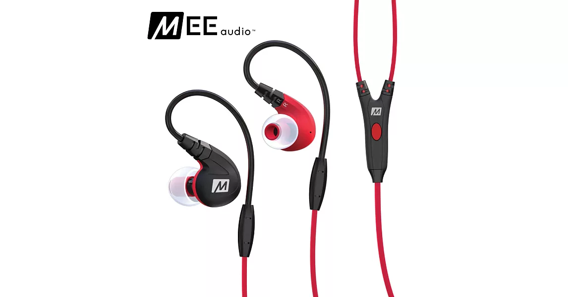 MEE audio M7P 運動耳道式耳機紅色