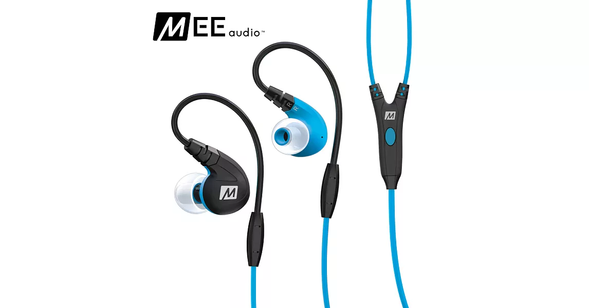 MEE audio M7P 運動耳道式耳機藍色