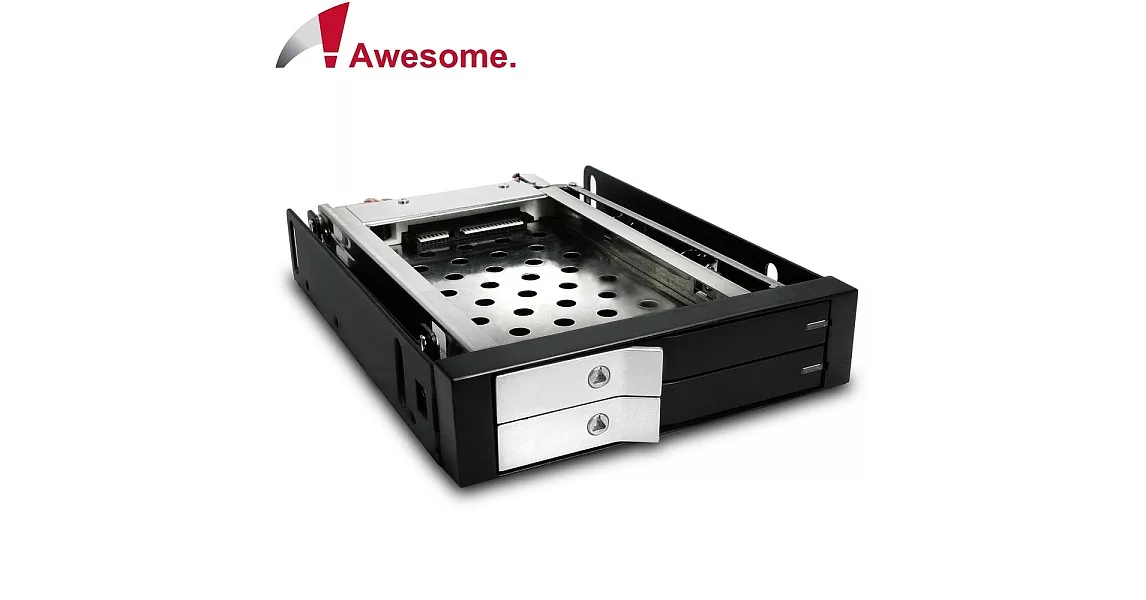 Awesome 2.5吋雙槽硬碟抽取盒－AWD-MRA258L