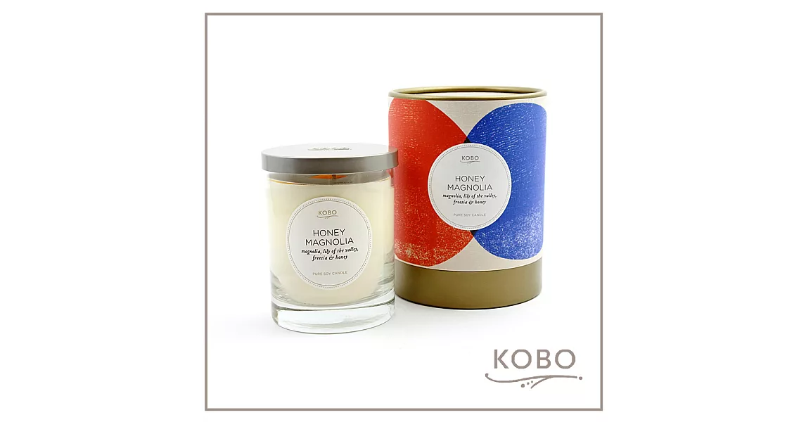 【KOBO】美國大豆精油蠟燭 - 甜蜜蘭香(330g/可燃燒80hr)