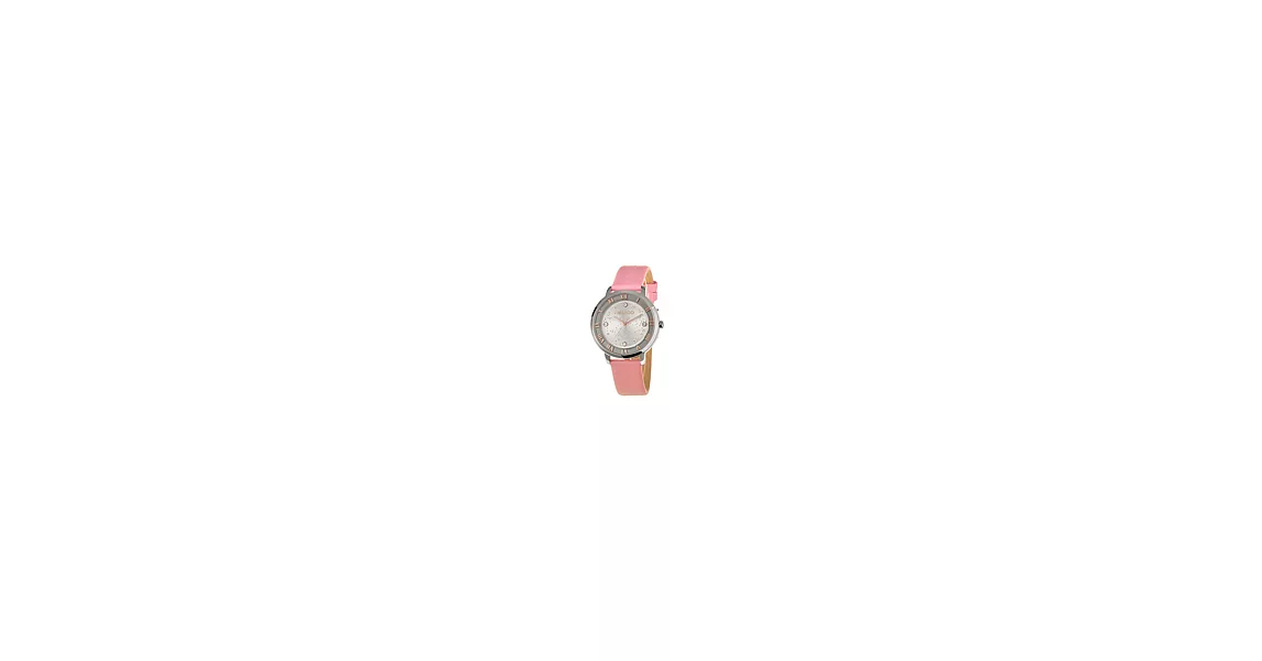MANGO 海洋女神羅馬晶鑽時尚腕錶-3色粉紅色(銀面)