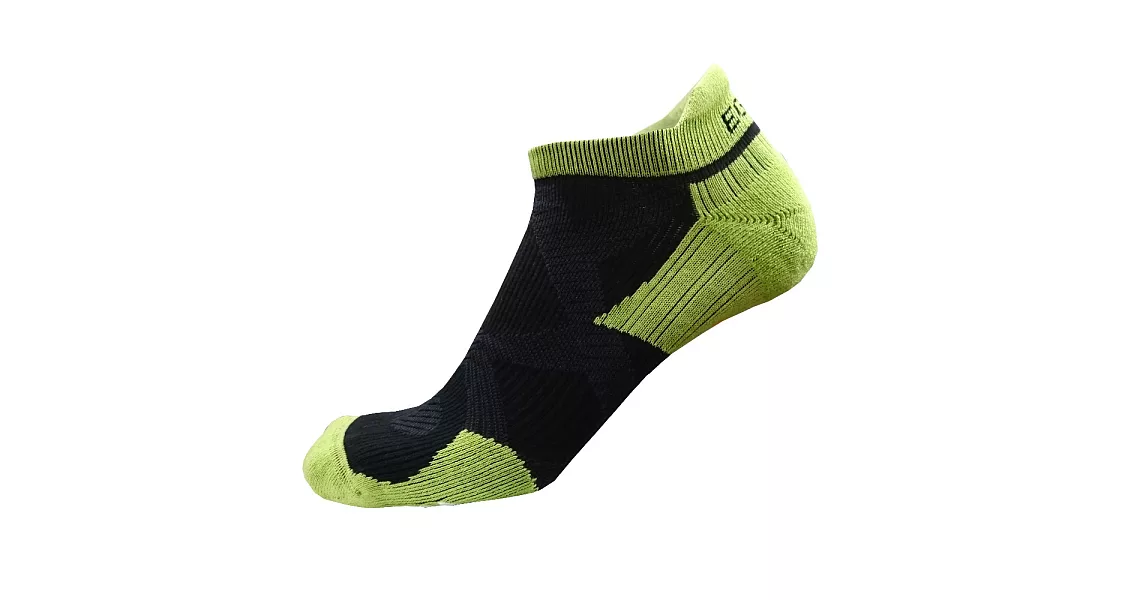 EGXtech 2X強化穩定壓縮踝襪(黑綠M)2雙組