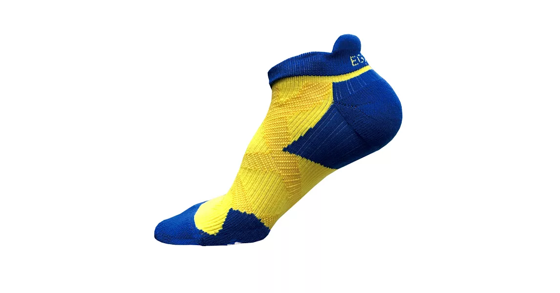 EGXtech 2X強化穩定壓縮踝襪(黃藍M)2雙組