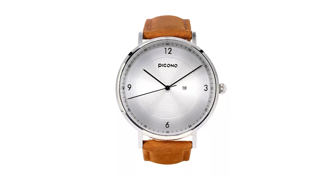 【PICONO】VINYL系列 輕薄簡約真皮錶帶手錶 / VL-6602