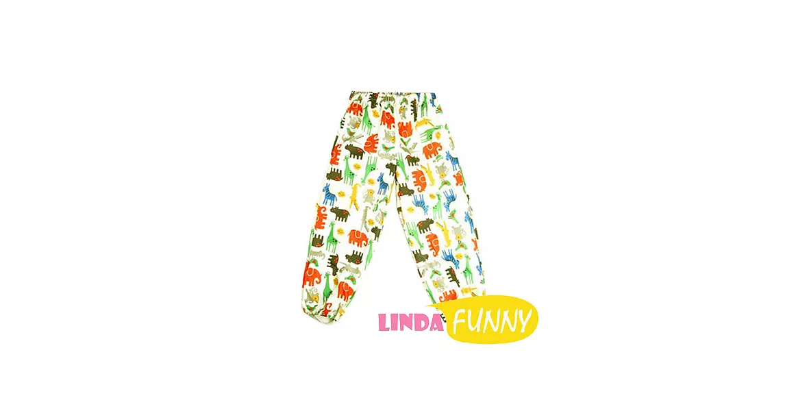 【Linda Funny】滿圖造型兒童雨褲_動物園M