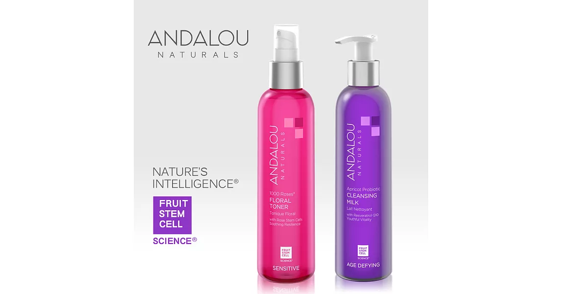 【ANDALOU安德魯】益生菌卸妝潔膚乳178ml+千朵玫瑰純露噴霧178ml