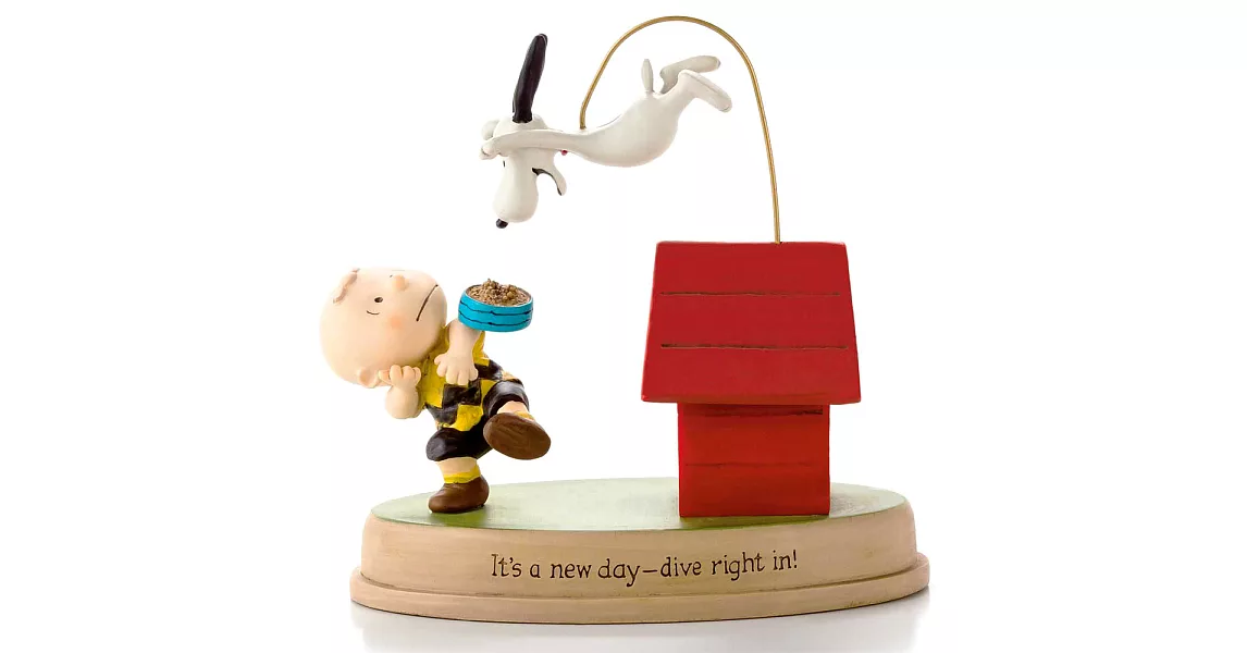 「Hallmark」史努比Snoopy-手工雕塑 嶄新的一天