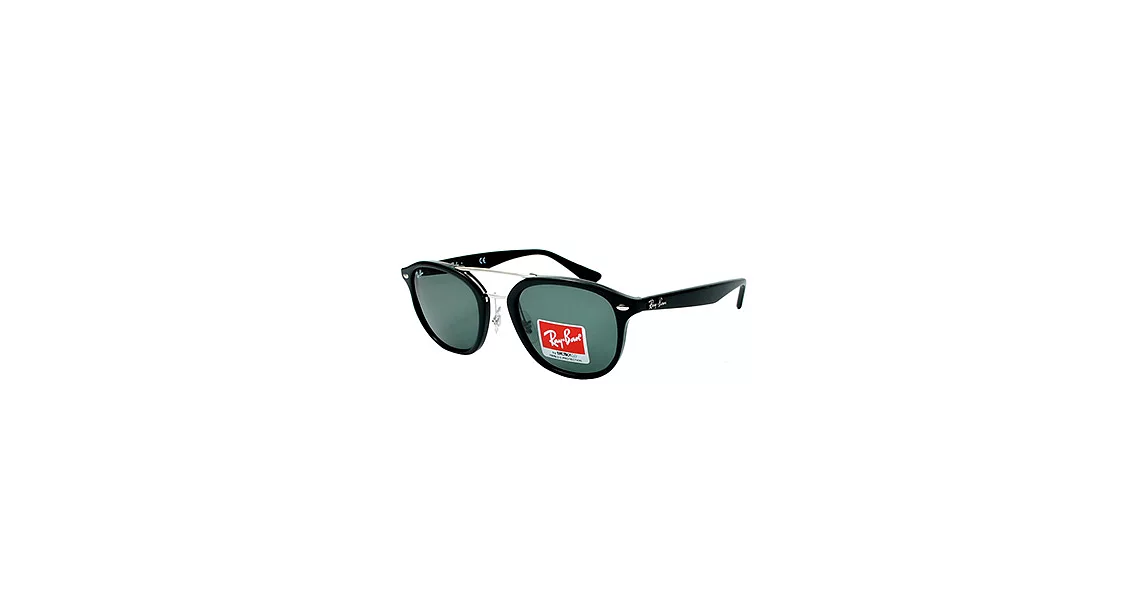 【Ray-Ban 雷朋】RB2183-901/71-新上市!雷朋新款太陽眼鏡(銀X黑框/綠鏡面)