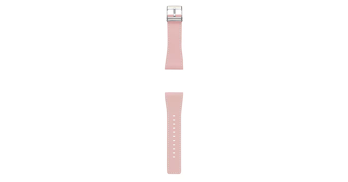 Smart Canvas pink leather band silver metal 真皮櫻粉款錶帶