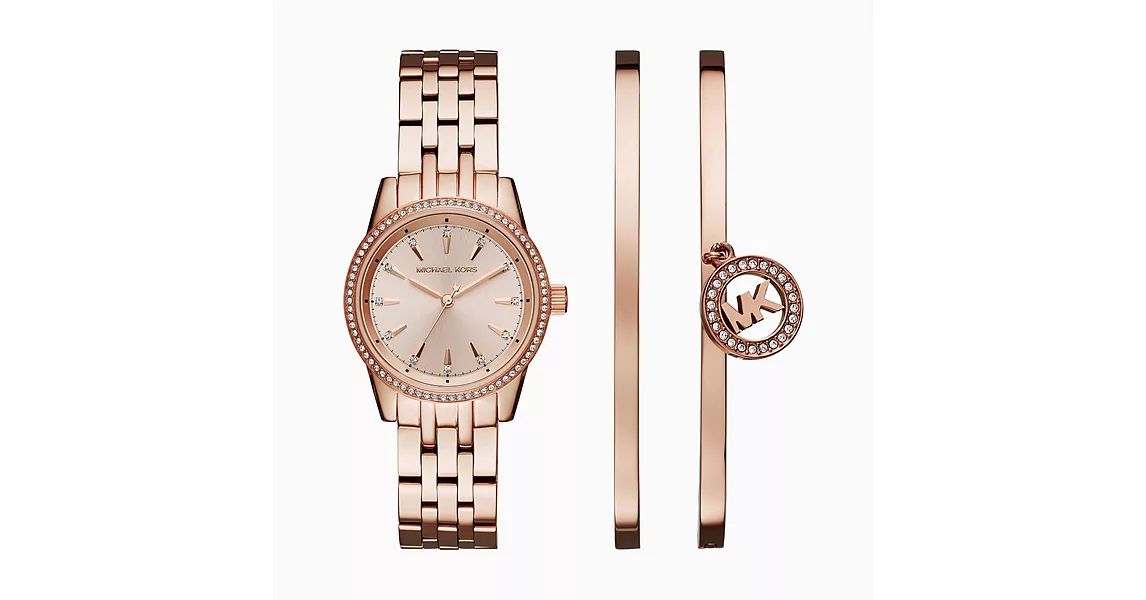 Michael Kors 璀璨之心晶鑽時尚套組-MK3744