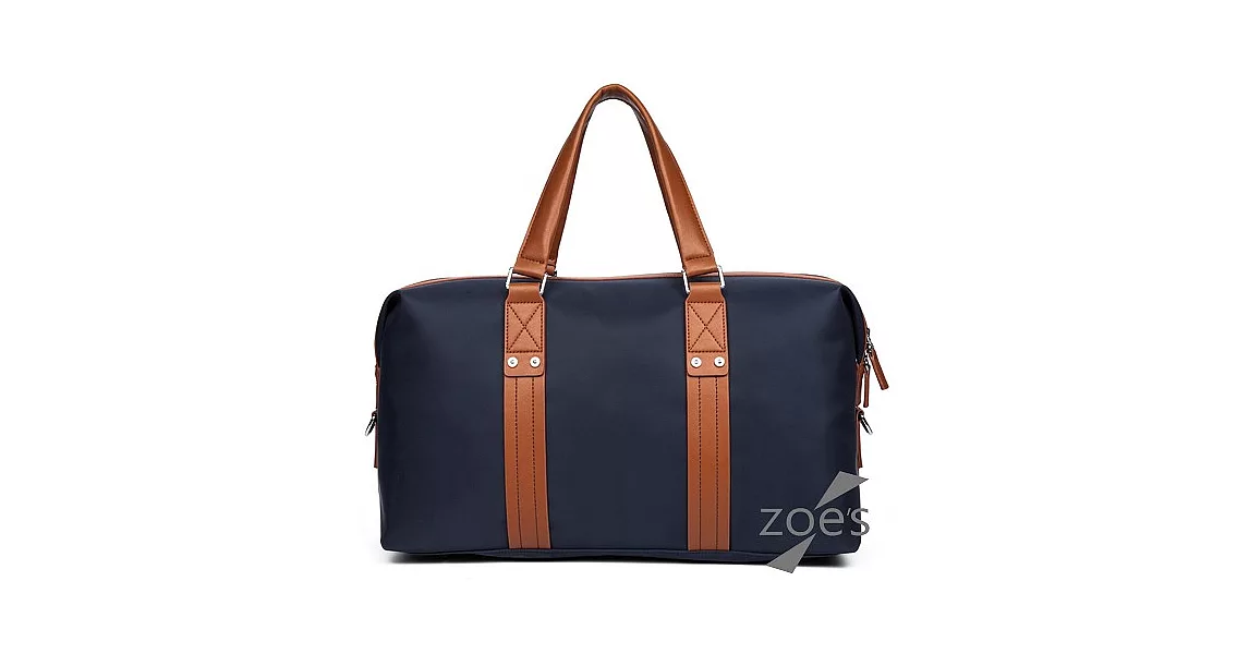 【Zoe’s】頂級防潑水牛津布 潮流設計旅行包(深邃藍)