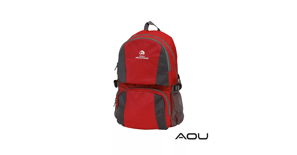 AOU 商務旅行多層背包 輕量防潑水護脊紓壓機能後背包 68-095摩登紅