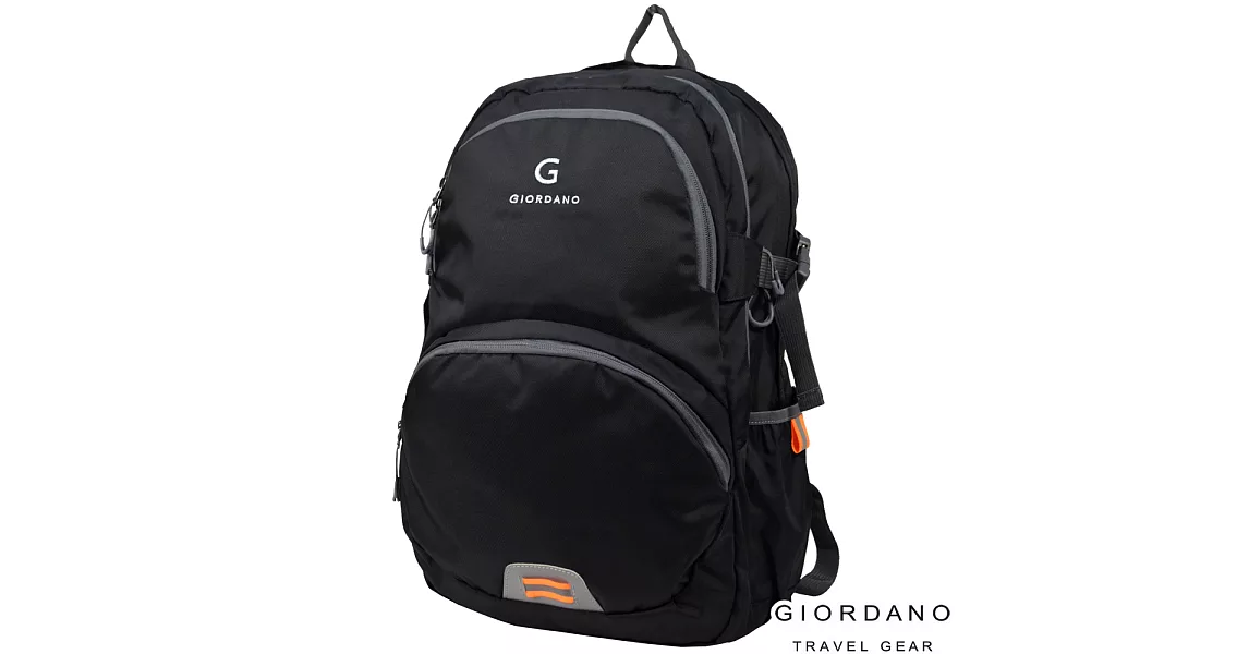 GIORDANO ~佐丹奴 Light 輕量生活休閒後背包(黑)