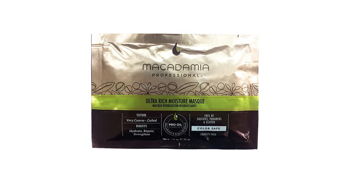 Macadamia Professional 瑪卡奇蹟油 超潤澤髮膜 30ml