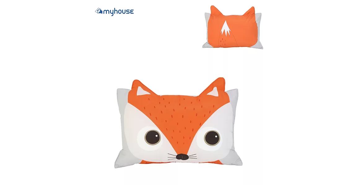 【MYHOUSE】韓國防蟎抗敏可愛動物夥伴雙面枕頭套 - 六款枕頭套-狐狸