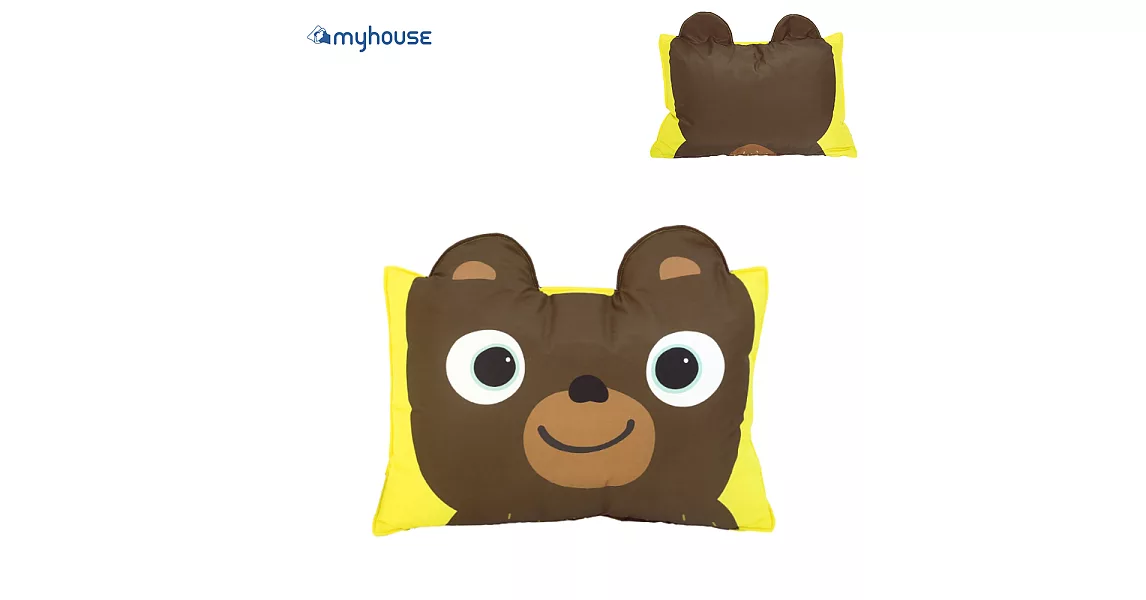 【MYHOUSE】韓國防蟎抗敏可愛動物夥伴雙面枕頭套 - 六款枕頭套-小熊