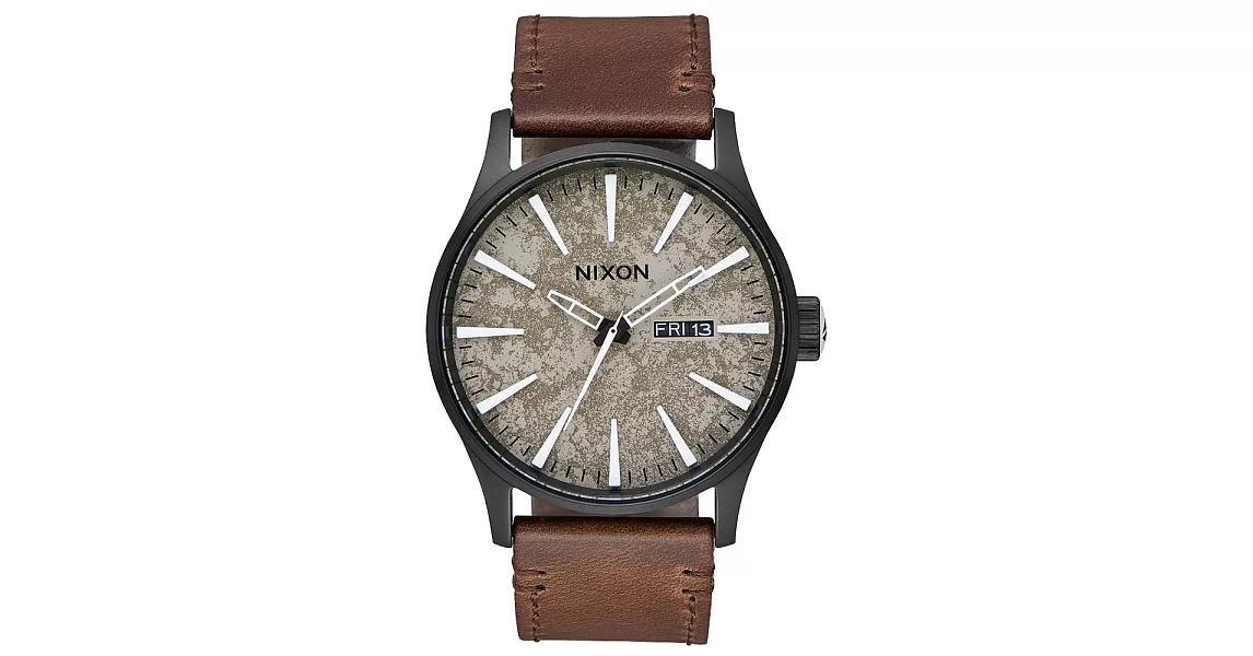 NIXON SENTRY LEATHER 冷冽爵士時尚腕錶-A1052687