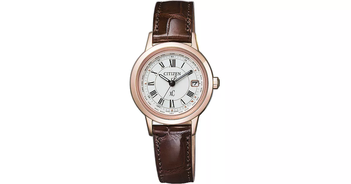 CITIZEN xC 戀之梵蒂岡電波時計腕錶-EC1144-18C