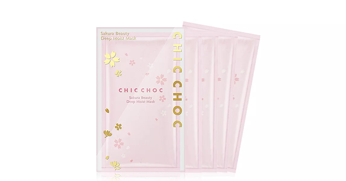 CHIC CHOC 櫻花水潤面膜 (5片/盒)