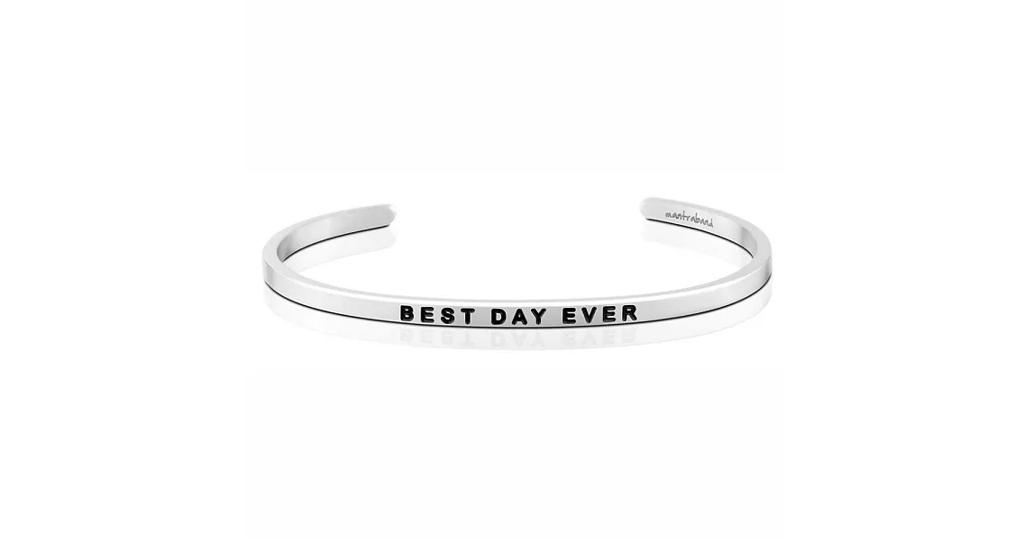 MANTRABAND Best Day Ever 最好的一天 銀色手環